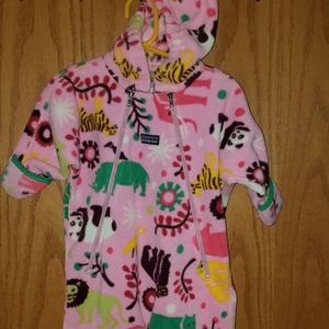 12M Patagonia Baby Girls Pink Fleece Snow Suit